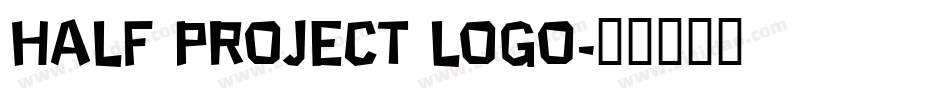 Half Project Logo字体转换